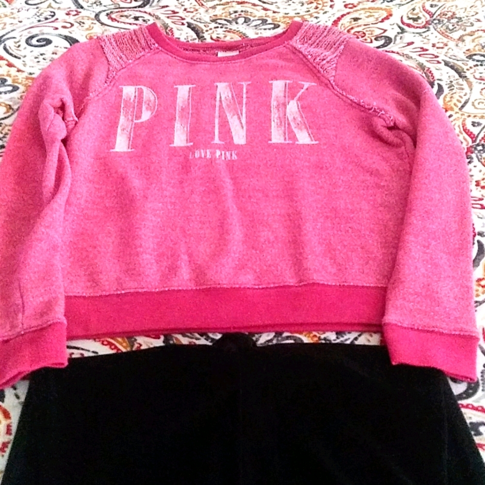 Love Pink Top and Juicy Couture slacks